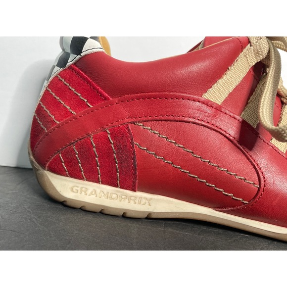 VTG Racing Sneaker Grandprix Original Corsa Rosso Shoe Sz 41 EU Made In Portugal main image 12